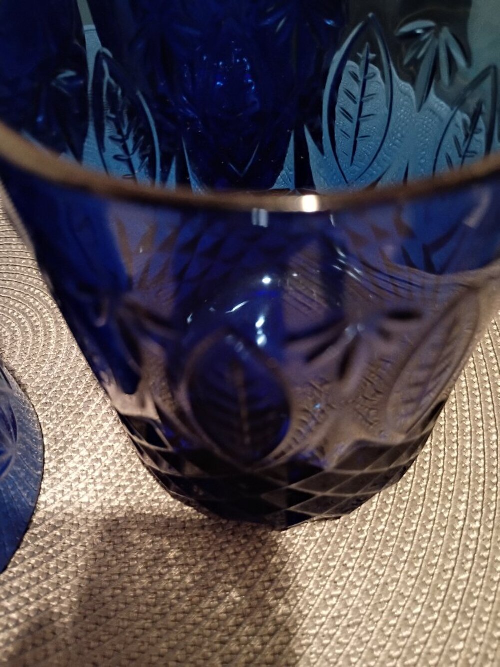 6 Royal Sapphire Cobalt Blue glasses